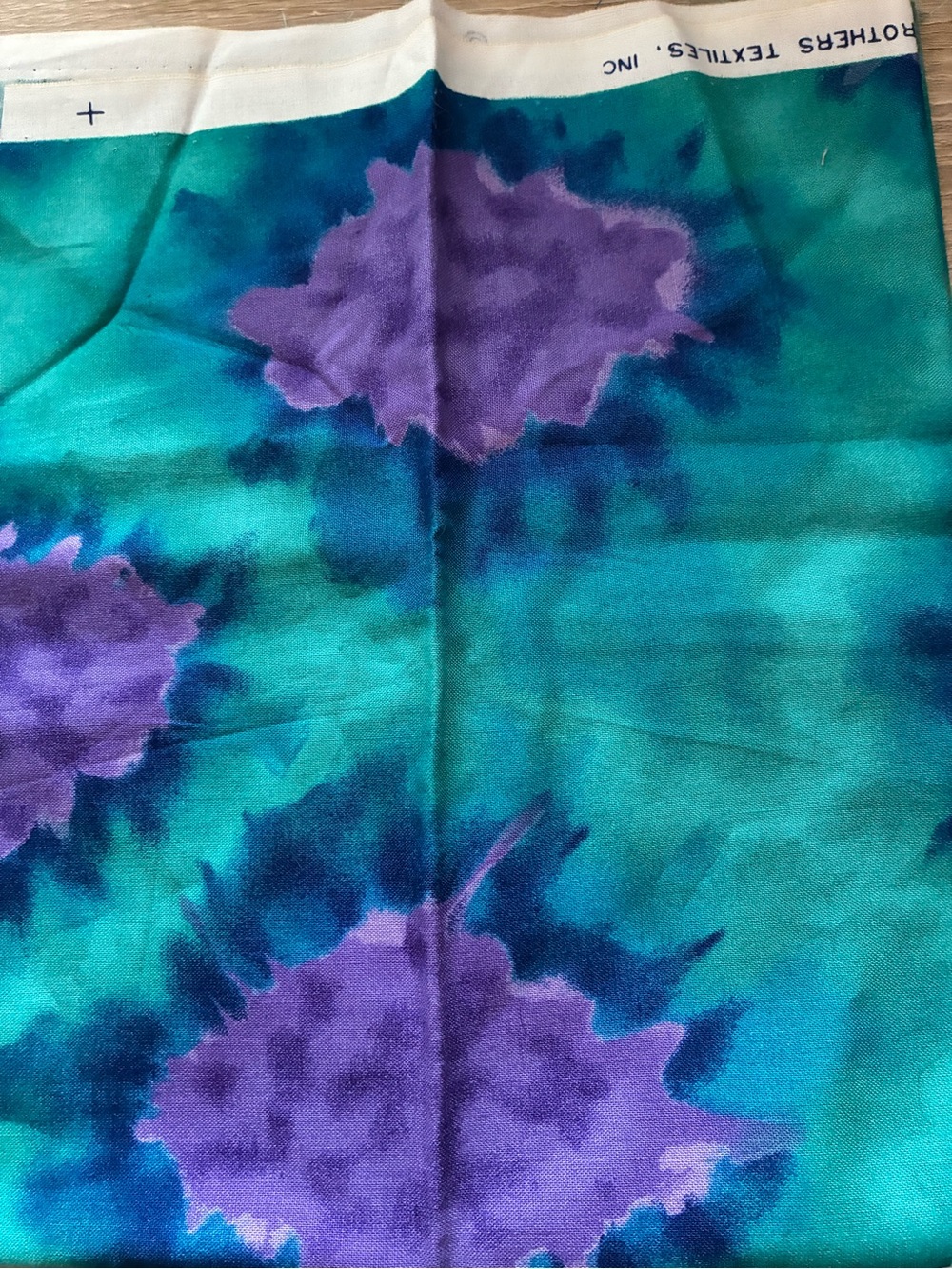 Green and Purple Tie Dye Print Fabric - Fat Quarter Quilting Cotton 💜💜💜